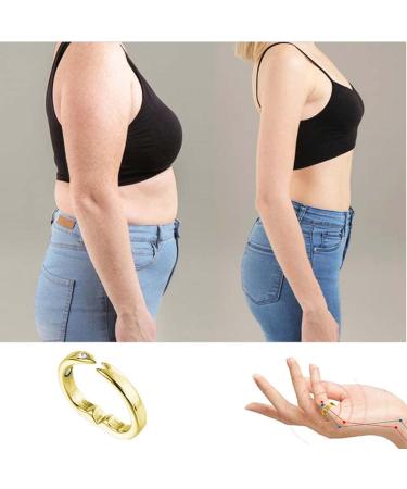 WOOXDYUK Magnetic Detox Ring - Lymphatic Drainage Therapeutic Adjustable Ring (Gold+Silver) for Health & Wellness - Buy Online on GoSupps.com