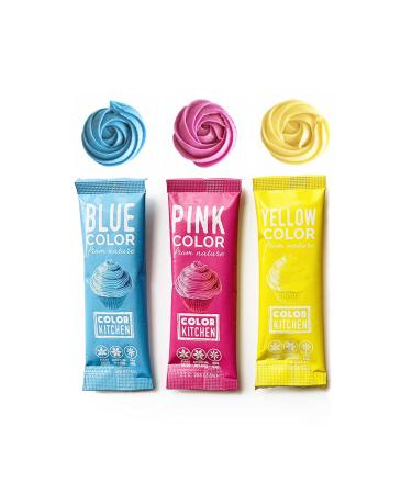 ColorKitchen Natural Food Colors - 3 Pack (0.24 oz Each) | Eco-Friendly & Vibrant - Buy Online on GoSupps.com