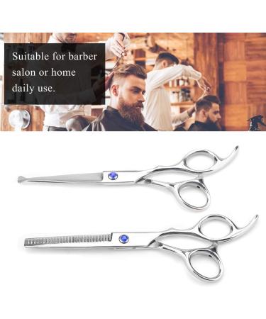 LINKANRUO Baber Shear Stainless Steel Durable Learner Hair Cutting Ergonomics Lightweight Sharp for Salon Barbers Children Adults Scissors (Color : Blue Screw) - Buy Online on GoSupps.com