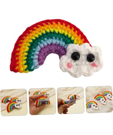 minkissy 2 Pairs Rainbow Barrettes Girl Rainbow Hair Clips Wool Felt Rainbow Charm Hair Pin Cartoon Hair Clips Rainbow Earring Ornaments Girls Hair Clips Hair Bow Yarn Child Decorate Wild - Buy Online on GoSupps.com