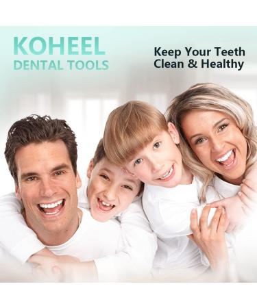 Koheel Reusable Dental Floss Picks Kit - Stainless Steel Tooth Cleaning Tools & Oral Hygiene Set for Travel Picnic & Camping - Buy Online on GoSupps.com