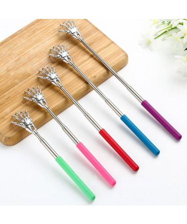 Buy Healvian Portable Telescopic Back Scratcher for Men & Women - Multi-Colored Extendable Hand Bone Design - Buy Online on GoSupps.com