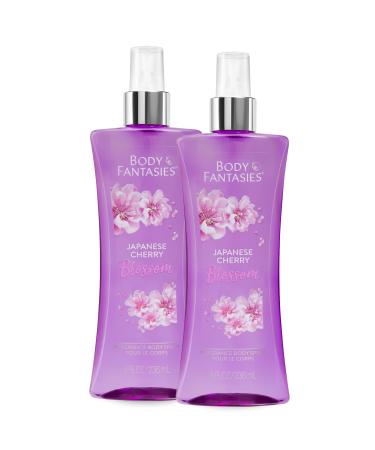 Body Fantasies Signature Fragrance Body Spray Japanese Cherry Blossom 8 fl oz (Pack of 2) Japanese Cherry Blossom 2 pack
