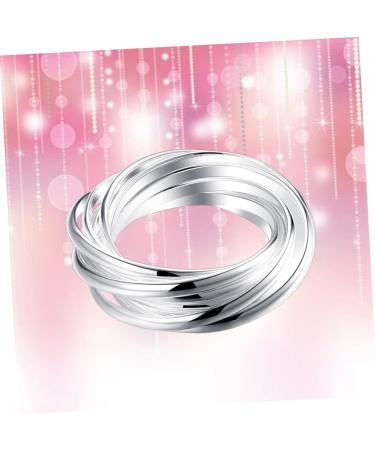 CALLARON 2pcs Wedding Ring Miss Commemorate mediumx3pcs Silverx3pcs - Buy Online on GoSupps.com
