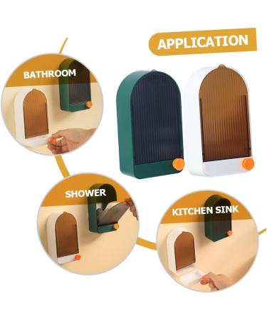 BRIGHTFUFU 2pcs Boxes Soap Drain Box Household The Hips Wall Hanging - Buy Online on GoSupps.com