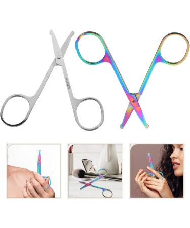 Mipcase 4 Pcs Nose Hair & Ear Hair Cutter - Stainless Steel Eyelash & Eyebrow Clippers - Safe & Colorful Grooming Tools for Men - International Shipping Available - Buy Online on GoSupps.com