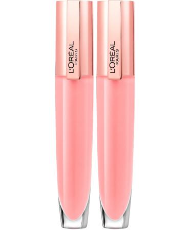 L'Oreal Paris Glow Paradise Hydrating Tinted Lip Balm-in-Gloss with Pomegranate Extract & Hyaluronic Acid Ultra-Gentle Non-Sticky Formula Porcelain Petal 0.23 fl oz (Pack of 2)