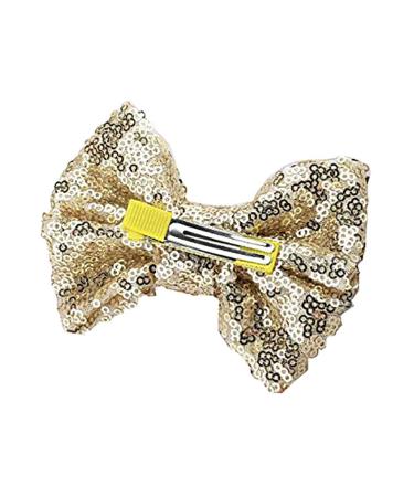 Love Fairy Fashion Bow Hairpin Sequins Hair Clip | Multicolor Options | for Children and Women (Silver) - Buy Online on GoSupps.com