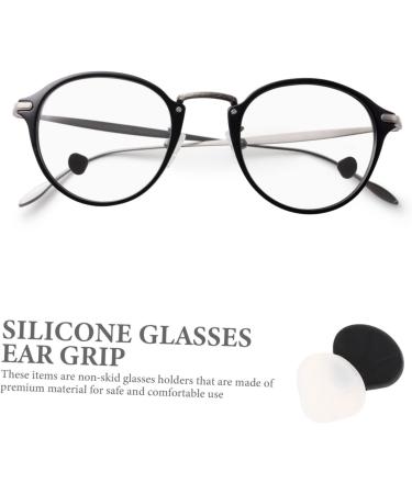 Uonlytech 14 Couples Anti-Slip Glasses Holder - Prevent Slipping for Kids & Adults - Durable Black & White Temple Covers - Buy Online on GoSupps.com