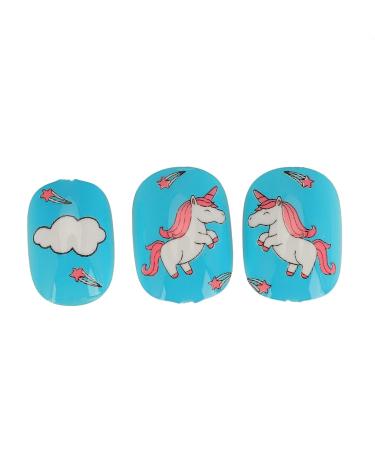 Buy Girls' Cartoon Pattern Fake Nails - Shiny & Removable Nail Art for Technicians & Home Use - Buy Online on GoSupps.com