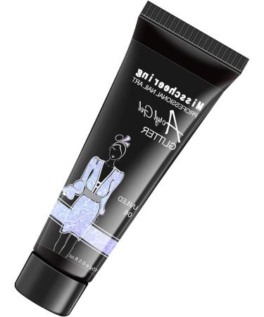 Glitter Gel Nail 15ml | Glitter Gel for Nails 15ml Gel Glue for Nails Uv Light Trendy Design Uv Nail Glue for Salon Nail Easy at Home Uwariloy 06 - Buy Online on GoSupps.com