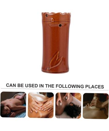 Healeved 2pcs Ceramic Moxibustion Jar - Handheld Acupuncture Tool for Pain Relief | International Shipping Available - Buy Online on GoSupps.com