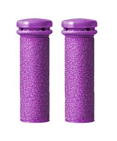 Emjoi Micro-Pedi Extreme Coarse Purple Flex Replacement Rollers, Set of 2