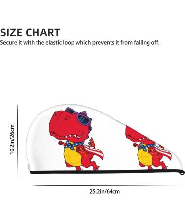 Super Absorbent Dinosaur Microfiber Hair Towel Wrap for Women - Quick Dry Coral Velvet Cap for Long Curly & Thick Hair - Buy Online on GoSupps.com