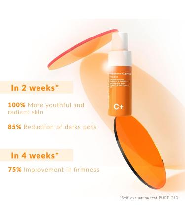 Germaine de Capuccini Vitamin C Serum - Timexpert Radiance C+ | Advanced Hyaluronic & Ferulic Acid Serum | 2 x 1.5 Fl oz - Boost Radiance & Hydration - Buy Online on GoSupps.com