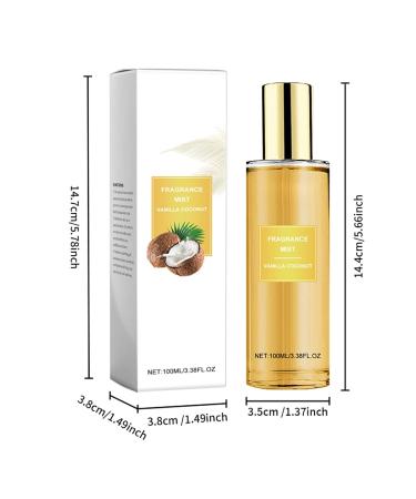 VEFSU Perfume Coconut Fragrance Mist Stay Fresh Body Mist Floral Fruity Fresh Body Fragrance 100ml Sweet like Candy (Yellow One Size) 1 Fl Oz (Pack of 1) Yellow - Buy Online on GoSupps.com