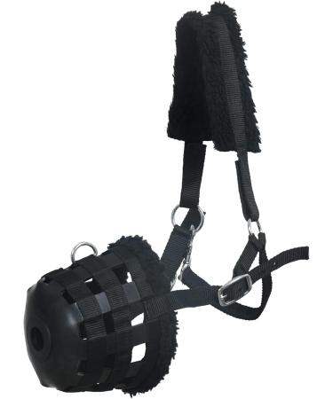 SIE Muzzle for Horses - Full Black Pasture Muzzle | Shop Internationally - Buy Online on GoSupps.com
