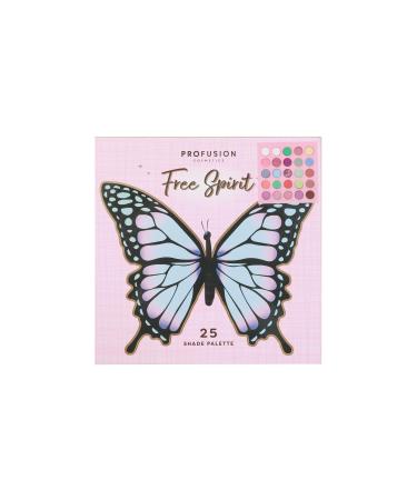 Profusion Cosmetics Empowered Butterfly 25-Shade Eye Shadow Palette - Pigmented Matte & Shimmer Blendable Long-Lasting Bold Colors for Stunning Eye Looks | International Shipping - Buy Online on GoSupps.com