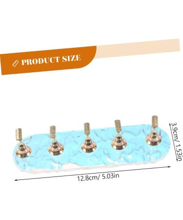 Healeved 1 Set Faux Nails Display Stand Acrylic Nail Art Nail Holder for Painting Nails Nail Stand Press on Nails Display Stand Artificial Nails Holder Nail Design Metal Aurora Water Ripple 12.8x3.9x3cm As Shown - Buy Online on GoSupps.com
