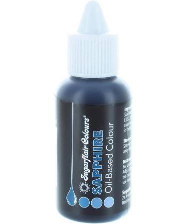 Sugarflair Sapphire Oil Based Food Colouring - 30ml Highly Concentrated Edible Blue Color for High Fat Foods & Chocolate - Buy Online on GoSupps.com