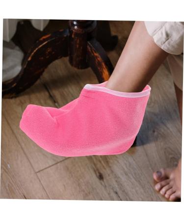 FRCOLOR Couvre-pieds Paraffine Spa 2 Paires Taille Unique R utilisable Enveloppement Thermor gulateur Soins des Pieds Confort et Protection Rose Fuchsia Bord Blanc - Buy Online on GoSupps.com