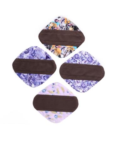 Hemoton 5Pcs Women Organic Pads Menstrual Period Pads Overnight Feminine Pads Female Pads Organic Nursing Pads Nursing Mat Washable Napkins Incontinence pad Travel Bamboo Charcoal