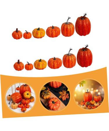Cabilock 12pcs Pumpkin Fall Decor Thanksgiving Pumpkin Decor Rustic Fall Decor Faux Pumpkins Simulated Pumpkin Halloween Pumpkin Ornament Harvest Decorative Pumpkins Foam Autumn Reward - Buy Online on GoSupps.com