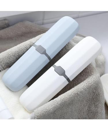 Healifty Portable Storage Box for Toothbrush and Toothpaste - Travel Case with Cover Tube Holder - 20X5.5cm - Buy Online on GoSupps.com