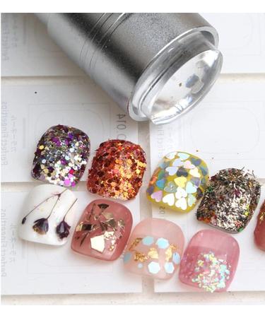 ANGNYA Nail Art Stamper with Mini UV LED Lamp and Clear Jelly Silicone - Quick-Drying DIY Nail Decor at Home and Salons - Buy Online on GoSupps.com