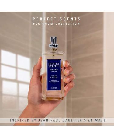 Perfect Scents Fragrances | Inspired by Jean Paul Gaultier s Le Male | Platinum Collection | Amber Fougere | Men s Eau de Parfum | Vegan Paraben & Phthalate Free | Never Tested on Animals | 3.4 Fl Oz Jean Paul Gaultier's Le Male - Buy Online on GoSupps.com