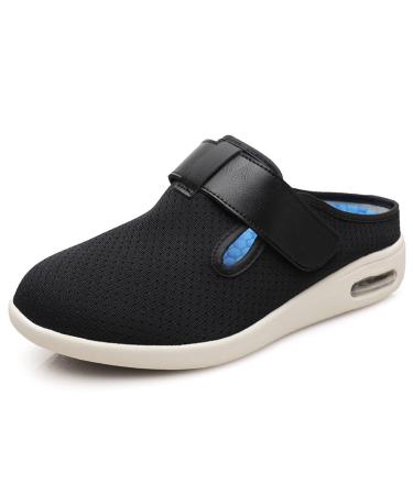 MisFun Diabetic Shoes forMen Unisex Diabetic Shoes Diabetic Slippers Orthopedic Shoes Suitable for Foot Fracture Recovery Surgical Rehabilitation 6.5 Black