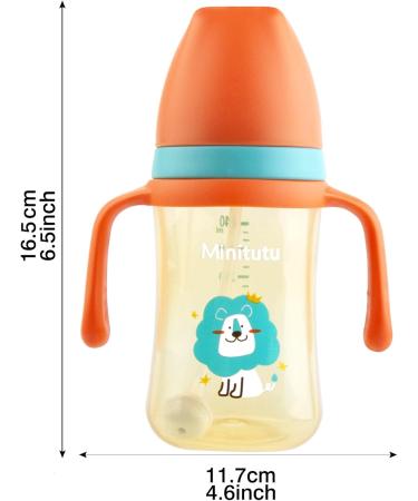 nohlerlife Sippy Cup for Baby Months 6+ Non Spill Cup for Toddlers Baby Straw Cup with Handles Leak-Proof Soft Spout Cup with 3 Types Silicone Spouts BPA Free - 8 Oz - Buy Online on GoSupps.com