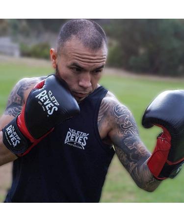Cleto Reyes High Precision Boxing Gloves - 8oz Black/Red - Hook and Loop Closure for Men and Women - Buy Online on GoSupps.com