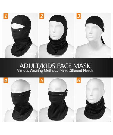 ILM Motorcycle Balaclava Face Mask - Cold Weather Snow Mask for Skiing, Snowboarding, Cycling - Adult Black - Buy Online on GoSupps.com