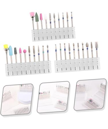 FRCOLOR Professional Pedicure Tools 3 Sets Nail Polisher Manicure Alloy Tungsten Steel Tungsten Steel Nail Nail Drill Bits - Buy Online on GoSupps.com
