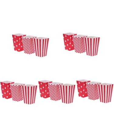 JECOMPRIS 240 Pcs Party Bag Suit for Paper Snowmen Christmas Ornaments Birthjays Goodie Bag Suit Heart Shaped Balloon Snack Packing Mermaid Party Decorations Candy Red Popcorn mediumx5pcs Redx5pcs - Buy Online on GoSupps.com