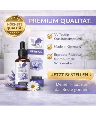  Saborando Korean Skincare - Retinol Serum - With Hyaluronic Acid Vitamins C & E - Intense Hydration and Radiance - Professional Facial Serum for All Skin Types - 30 ml Saborando - Buy Online on GoSupps.com