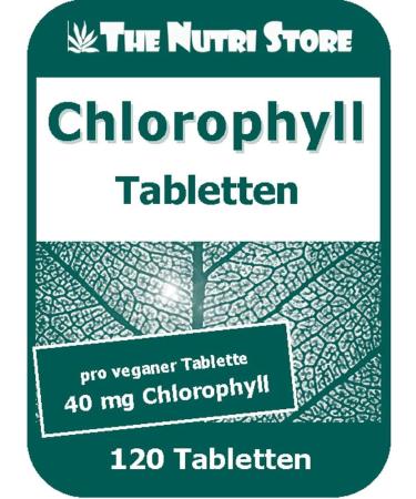 Chlorophyll 40 mg Vegan Tablets - 120 pcs for Fresh Breath & Body Odor | Buy Online - Buy Online on GoSupps.com