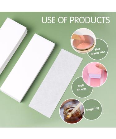Wax Paper Wax Strips waxing strips paper hair removal strips Easy to cut for legs chest back and face - No wax - Pack of 100 Strips 100 count (Pack of 1) White - Buy Online on GoSupps.com
