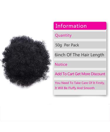 6 Inch Short Afro Puff Synthetic Bun Hairpiece - Kinky Curly Drawstring Ponytail Extensions for Women - #33 (2 PCS) - Buy Online on GoSupps.com