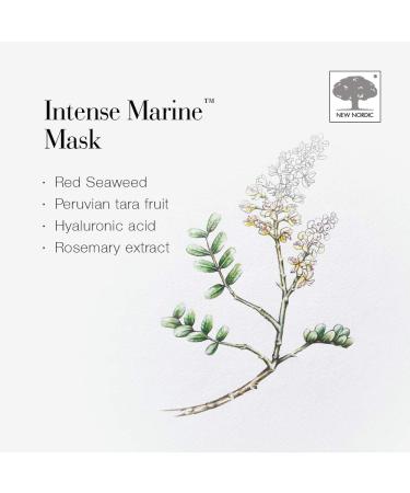 New Nordic - Intense Marine Mask - Hydrating Face Mask - Red Algae Peruvian Tara Apricot Kernel Oil - 50 ML - Buy Online on GoSupps.com