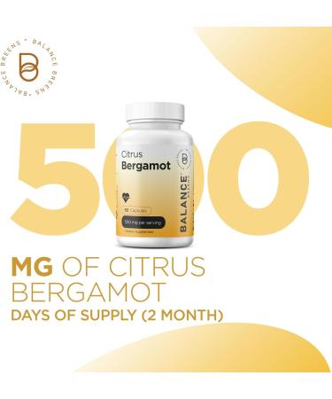 Balancebreens Citrus Bergamot 500mg 60 Vegan Capsules - Advanced Bergamot Supplement for Metabolism (60 Count (Pack of 1)) - Buy Online on GoSupps.com