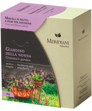 Meridiani | M lange de fruits et de fleurs de jardin de grand-m re pour infusion | Pomme hibiscus m re fraise tisane sans caf ine (80 g) | Infusion fruit e - Buy Online on GoSupps.com