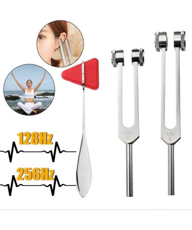 SONSAN 128Hz 256Hz Tuning Fork Percussion Hammer Set Medical Surgical Physical Diagnostic Instrument Kit - Buy Online on GoSupps.com