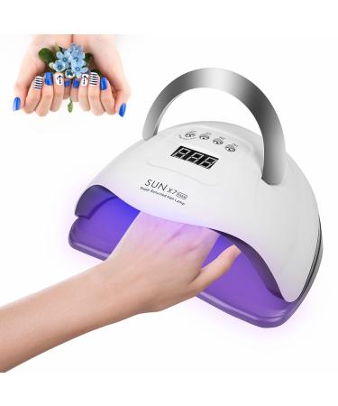 LED UV Nail Lamps 180W Nail Dryer Gel Nail Curing Lamp UV light with 4 Timers Auto Sensor LCD Display