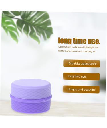 ABOOFAN 1 Set Cream Box Small Cream Container Travel Container for Cream Travel Essentials for Vacation Body Butters Portable Cosmetic Holder Make up Purple Storage Box Miss Silica Gel 6.5X6.5X4.5CM Purple - Buy Online on GoSupps.com
