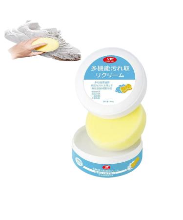 JOKBEN Shoes Multifunctional Cleaning Cream White Shoe Cleaning Cream White Shoe Cleaning Cream with Sponge Eraser Shoe Cleaner Sneakers Kit Multifunctional Shoe Care Kit Cleaning Cream 1pc