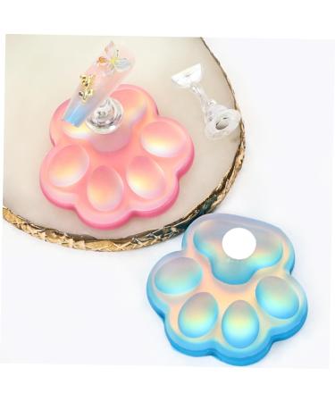 minkissy 4 Sets portable manicure Symphony nail stand suite bracket aurora cat paw nail display stand Nail supplies nail base nail rack display nails tips practice stand - Buy Online on GoSupps.com