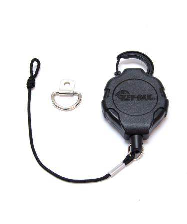 KEY-BAK MIC-BAK CB Radio Retractable Tether, 36" Kevlar Cord, 8" Nylon Attachment Loop, D-Ring Mount Included (0KR3-4A11)