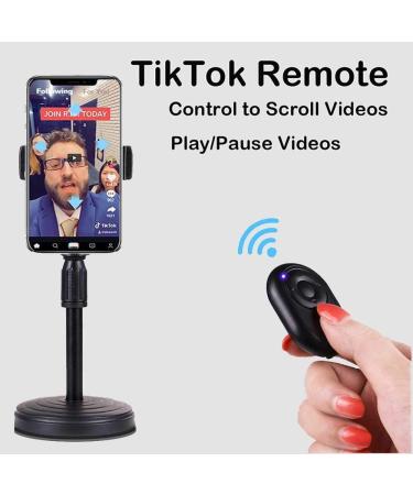 Bluetooth Remote & Page Turner Control for Cellphones/Tablets - Scroll Tiktok Videos, Play/Pause Functions - Andriod 8.0+ and iOS 6.0+ Compatible - Buy Online on GoSupps.com